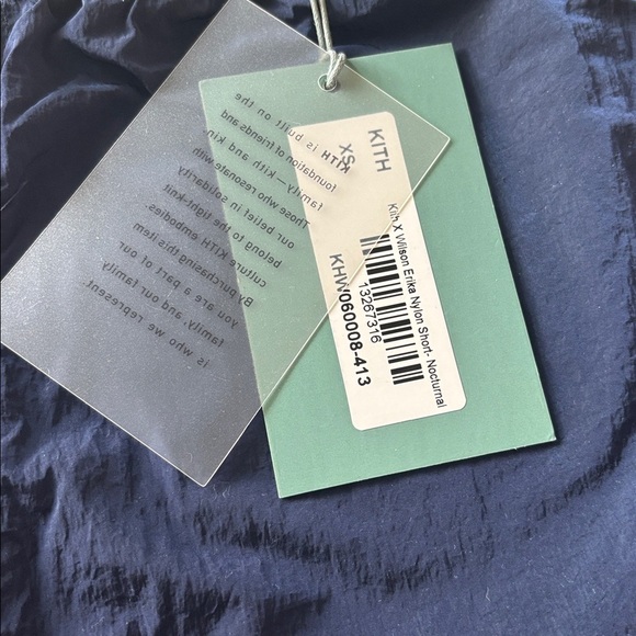 Kith x Wilson Erika Nylon Short Nocturnal XS Women's Athletic Shorts in Navy - Picture 2 of 8